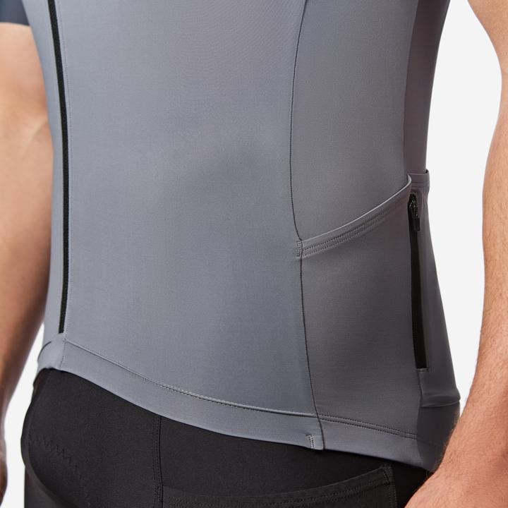 Produktbild Van rysel Rennrad Fahrradtrikot Sommer kurzarm Herren Slimfit Endurance 2 grau (L)