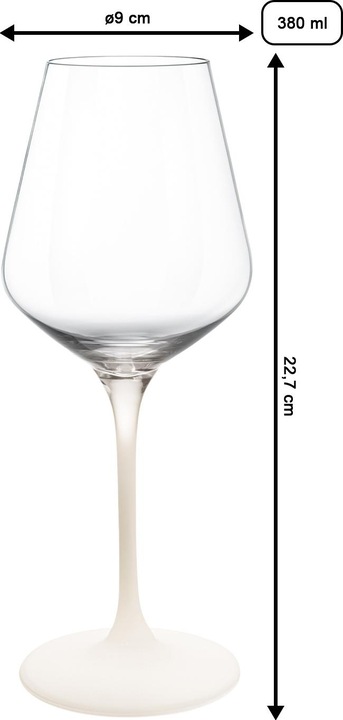 Image du produit Villeroy & Boch Verre à vin blanc, set de 4 pièces Manufacture Rock blanc (38 cl, 4 Verres, Verres à vin blanc)