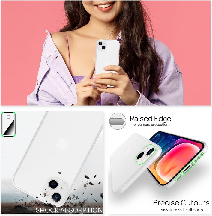Actual product image Nalia Ultra Thin Hardcase (Apple iPhone 13)