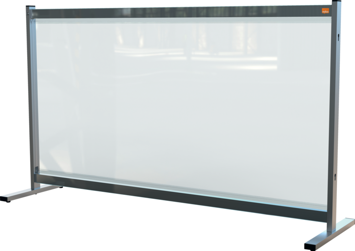 Produktbild Nobo Schreibtischtrennwand Premium Plus 140 x 80 cm Transparent (140 x 80 cm)