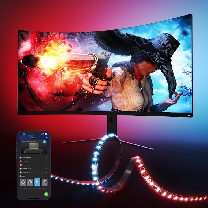 Actual product image Govee LED Stripe Gaming G1 (RGBW, 200 cm, Indoor)