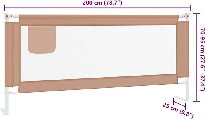 Actual product image vidaXL Quincy (200 x 25 x 70 cm)
