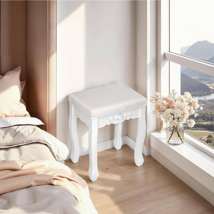 Produktbild tectake Schminktisch (40 x 40 x 143 cm)