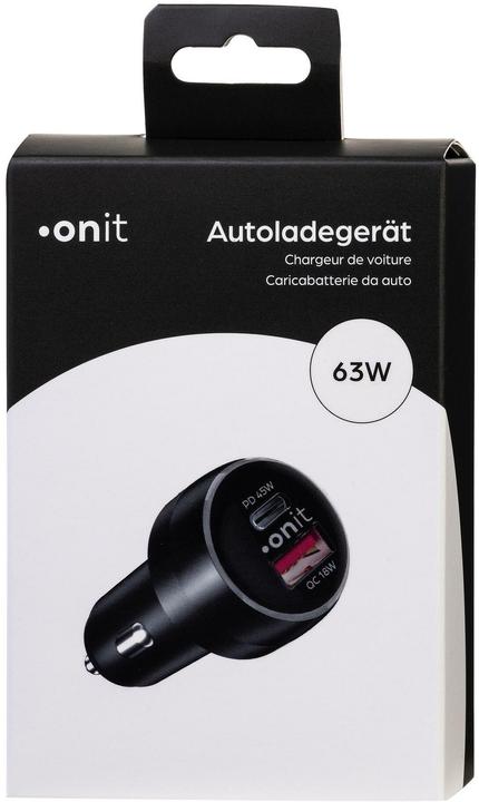 Produktbild Onit Autoladegerät Dual 63 W PD, Stromanschluss Seite A