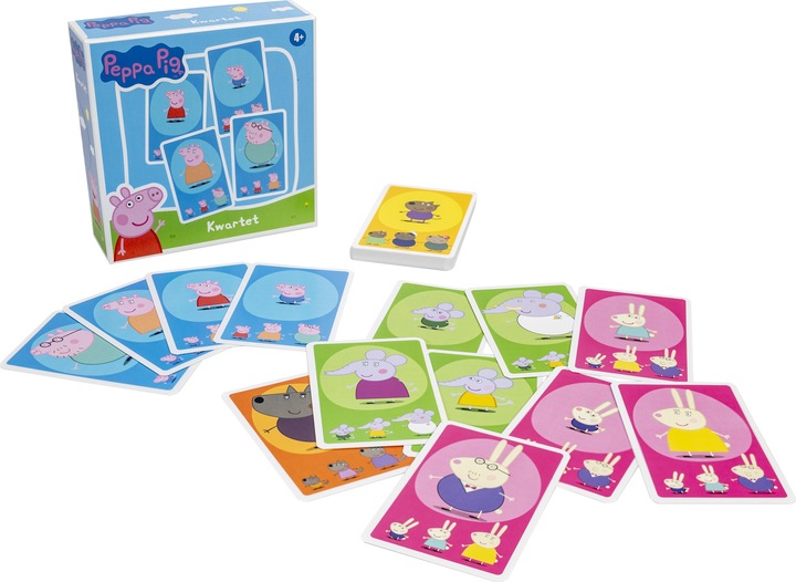 Selecta Spielzeug Peppa Pig Quartett (Deutsch, Französisch, Niederländisch)