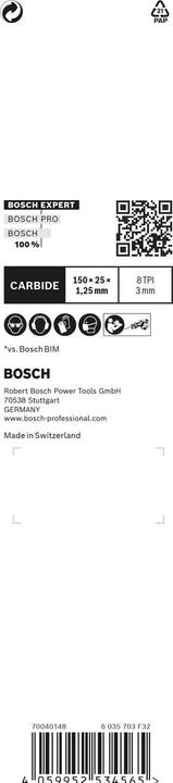 Produktbild Bosch Professional Zubehör EXPERT ‘Thick Tough Metal’ S 955 CHC Säbelsägeblatt, 3 Stück