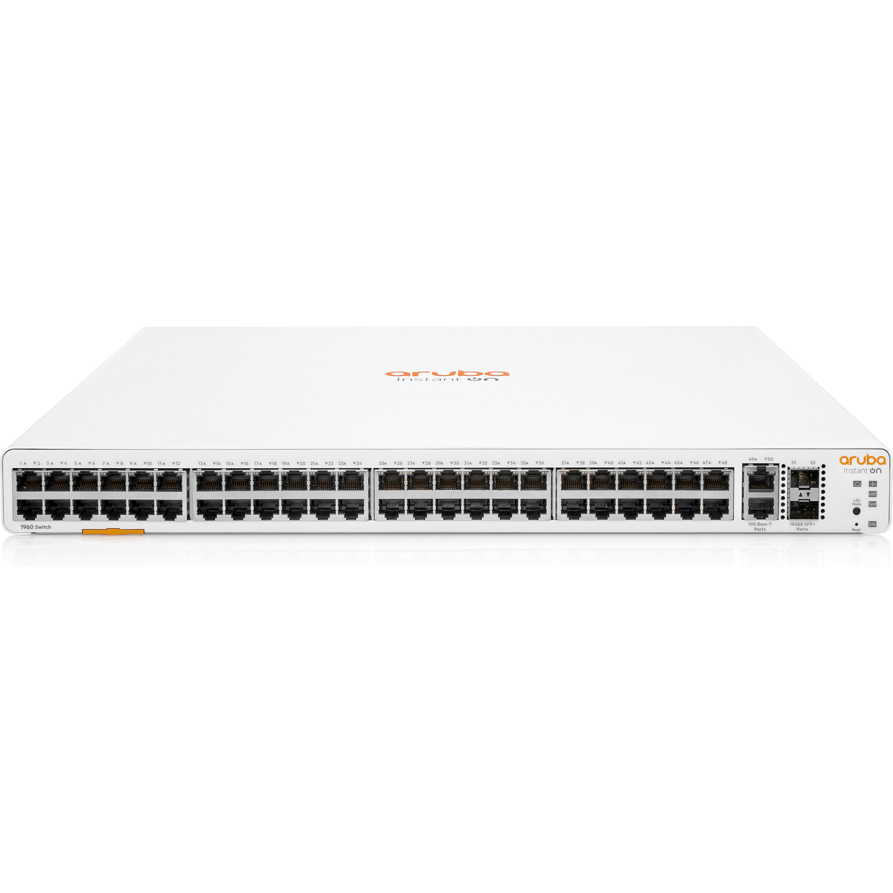 HPE IOn 1960 48G 2XT 2XF Switch Europe (52 Ports), Netzwerk Switch, Weiss