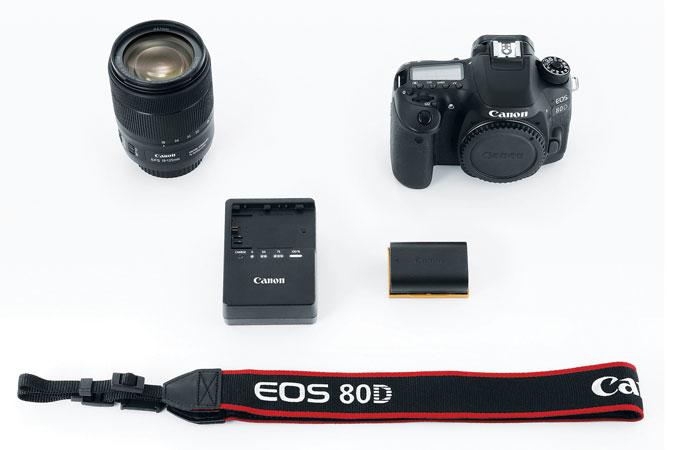 Actual product image Canon EOS 80D Kit (18 - 135 mm, 24.20 Mpx, APS-C / DX)