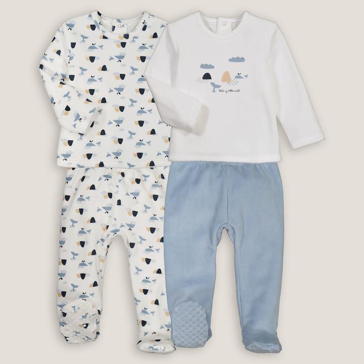 Produktbild La Redoute Collections 2er-Pack Samt-Pyjamas mit Walmotiven (56)