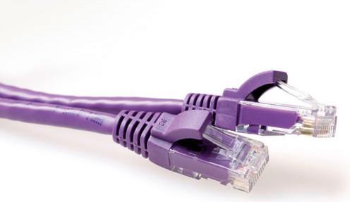 Produktbild Purple 1 meter U/UTP CAT6A patch cable snagless with RJ45 connectors. Cat6a u/utp snagless pl 1.00m (U/UTP, CAT6a, 1 m)