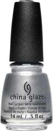 China Glaze Nagellack mit Härter 14ml Chroma Cool (Schwarz, Gel-Effekt Nagellack)