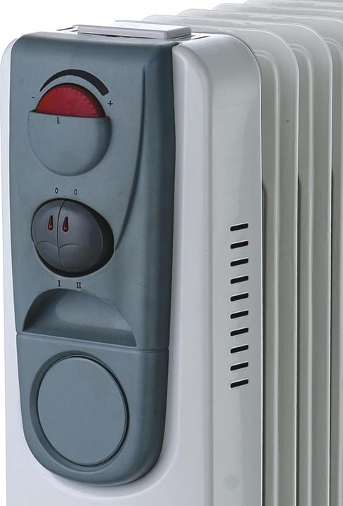 Actual product image Trebs 99405 - Mobiele Oliegevulde kachel met Wielen - Wit (2000 W)