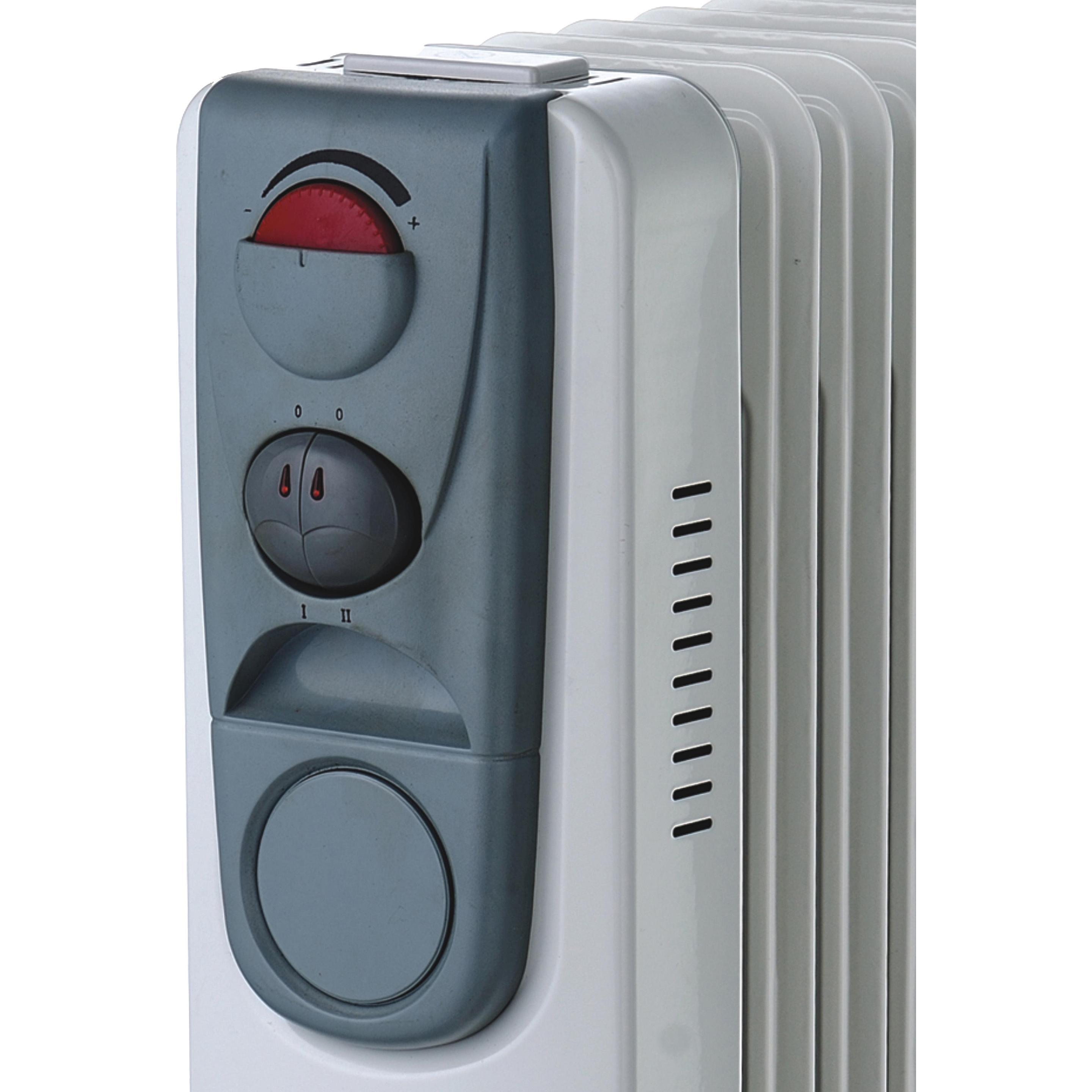 Thumbnail - Trebs 99405 - Mobiele Oliegevulde kachel met Wielen - Wit, Heizkörper, Weiss