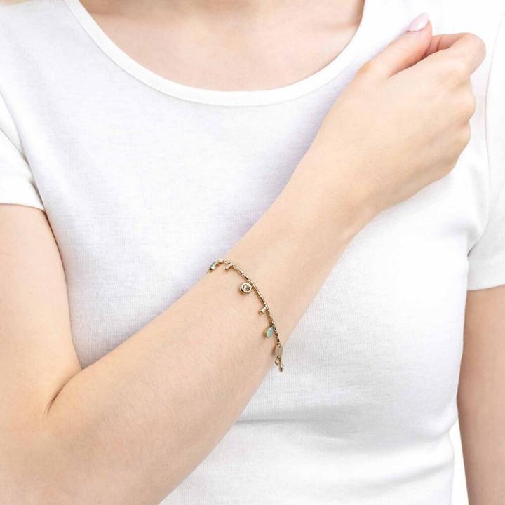 Produktbild Leonardo Armband (18 cm, Edelstahl, Glas, Zirkonia)