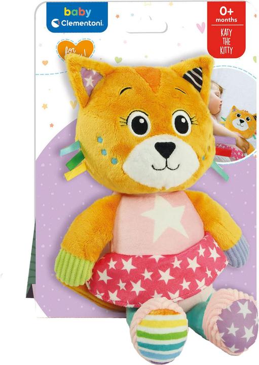 Image du produit Clementoni Bébé Mon premier animal en peluche - Chat (28 cm)