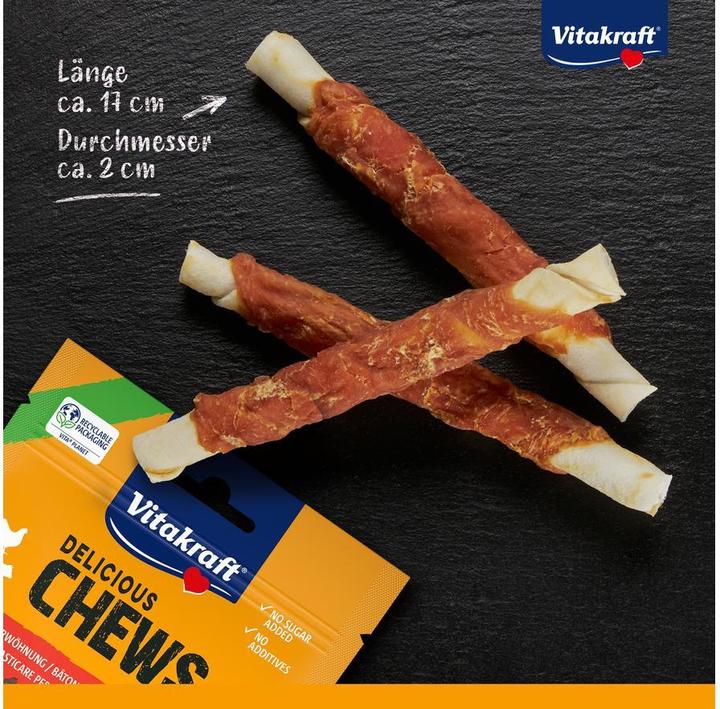 Actual product image Vitakraft Delicious chewy rolls (Junior, Senior, Adult, 3 pcs., 140 g)