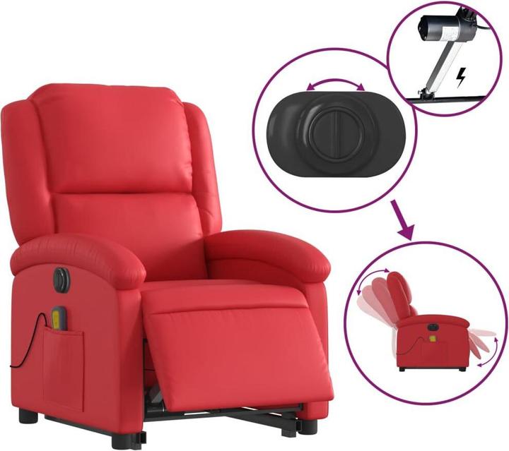 Image du produit vidaXL Massagesessel mit Aufstehhilfe