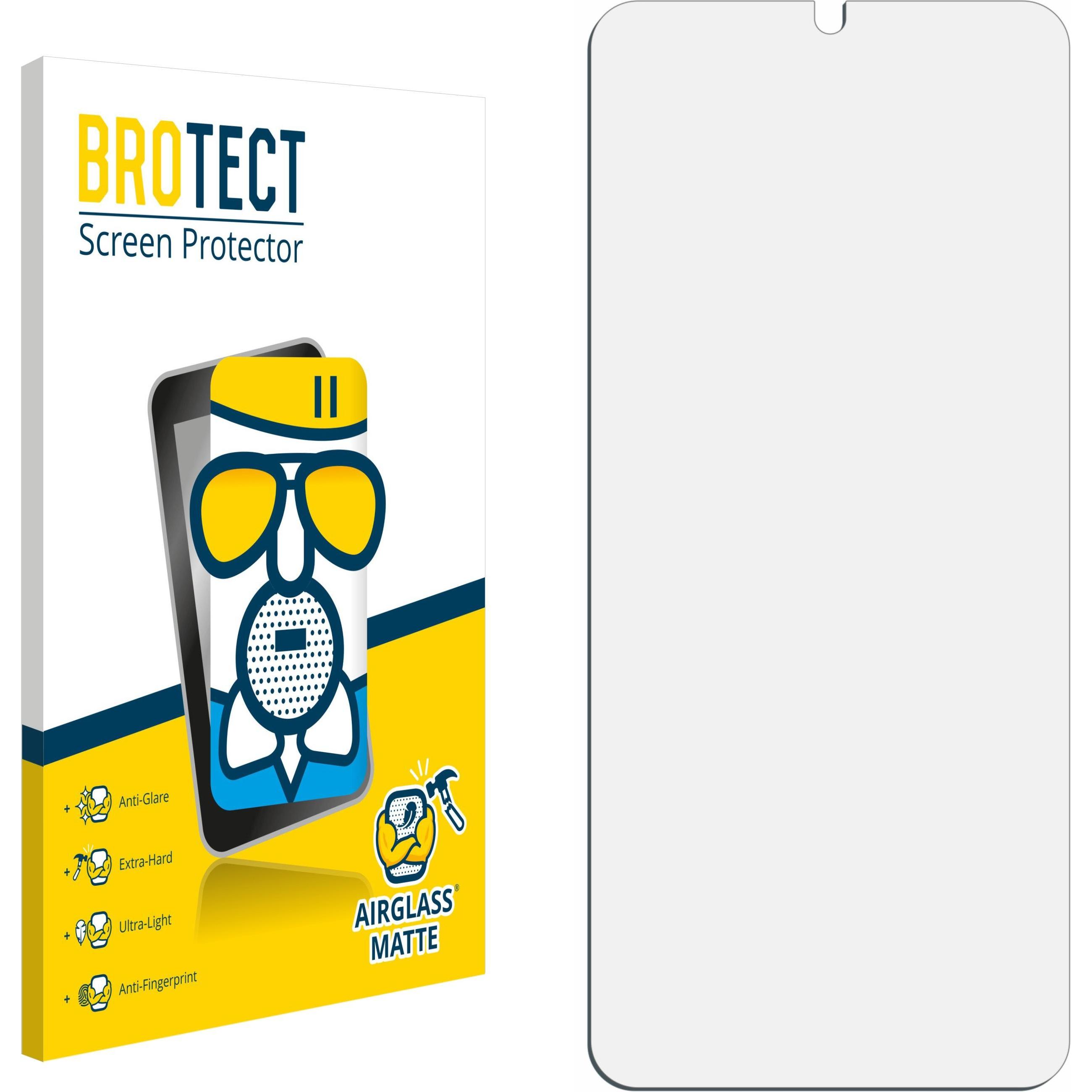 BROTECT AirGlass Panzerglasfolie Matt (1 Stück, Umidigi A15c), Smartphone Schutzfolie, Grau
