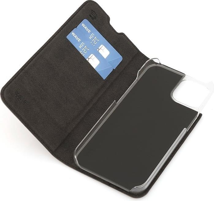 Actual product image Wave BookCase -suojakotelo, iPhone 13, musta (Apple iPhone 13)
