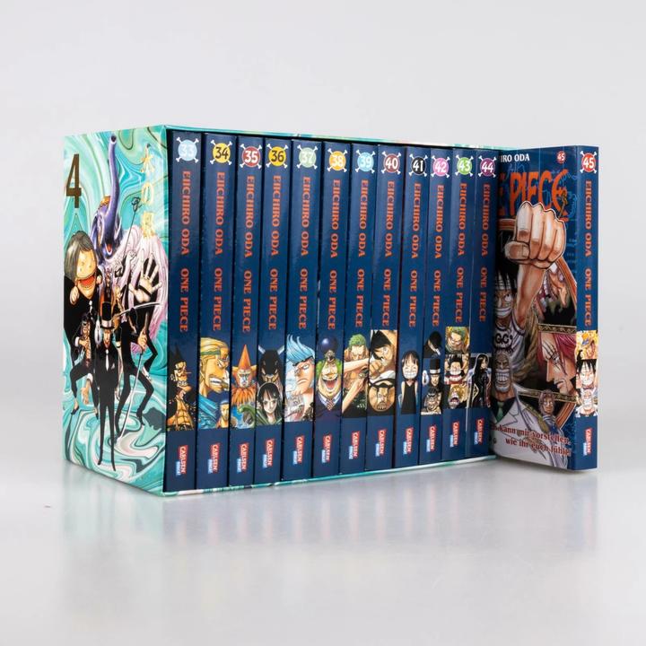 Immagine prodotto One Piece Collector's Slipcase 4: Water Seven (inclusi i volumi 33-45) (Tedesco, Eiichiro Oda, Ayumi von Borcke, 2023)