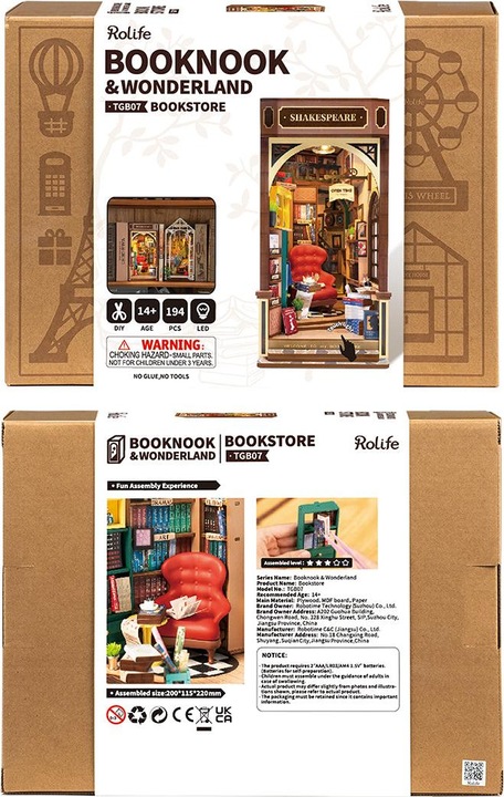 Image du produit Robotime Kit de maquette 'Bookstore