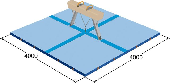 Produktbild Spieth Fallschutz-Mattensatz für Pauschenpferd Original Reuther