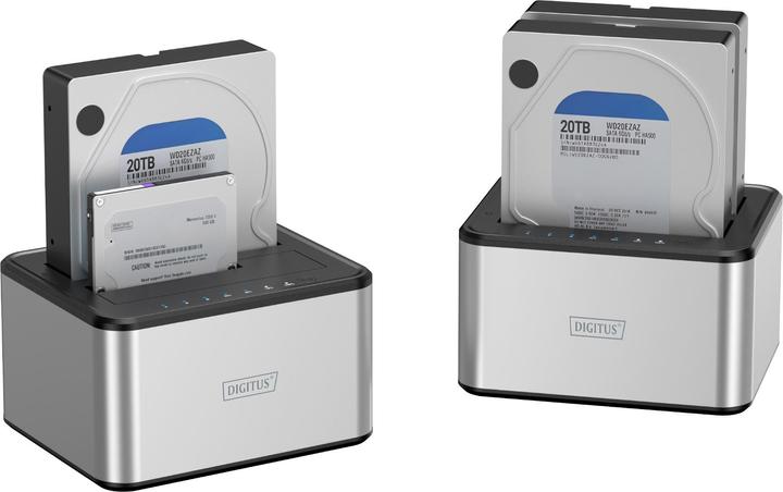Image du produit Digitus Station d'accueil USB 3.0 Dual SATA HDD 2,5"/ 3,5