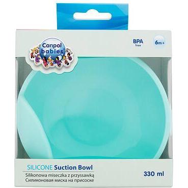 Thumbnail - Canpol, Kindergeschirr + Kinderbesteck, Silicone Suction Bowl