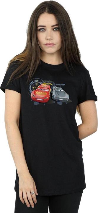 Actual product image Disney Womens/Ladies Cars Lightning Vs Storm Cotton Boyfriend T-Shirt (M)