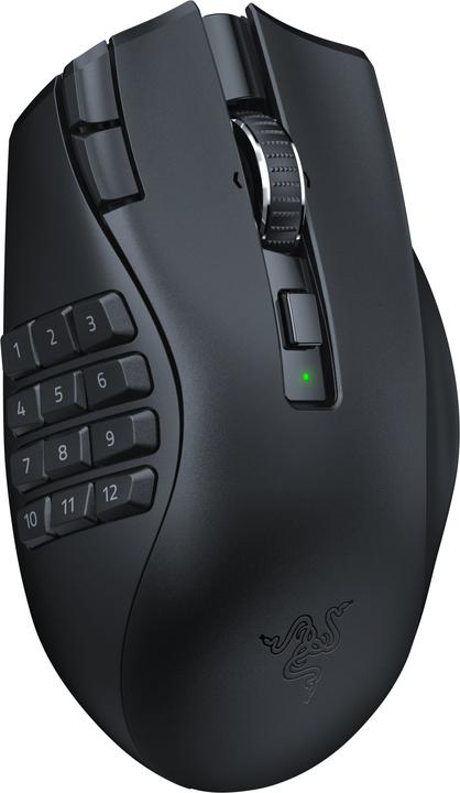 Produktbild Razer Naga V2 HyperSpeed für Spiele, 2,4 GHz, Bluetooth, Kabellos, Schwarz (Kabellos)