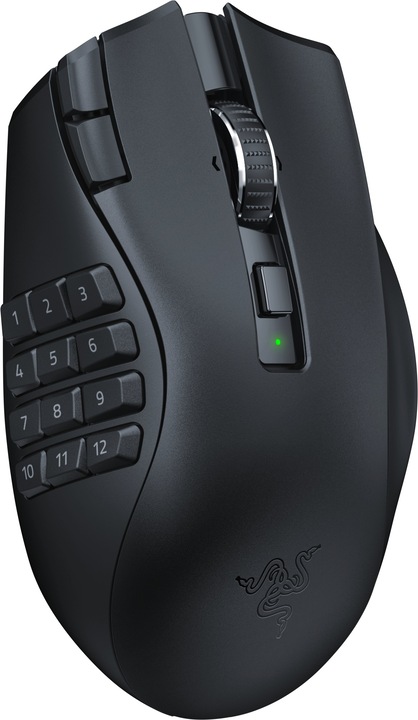 Actual product image Razer Naga V2 HyperSpeed for gaming, 2.4 GHz, Bluetooth, Wireless, Black (Wireless)