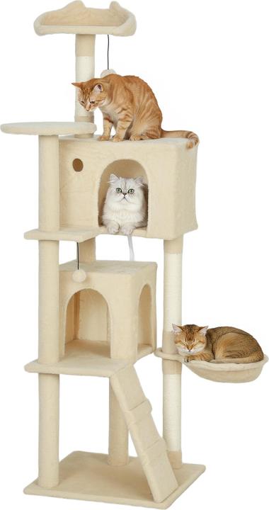 Produktbild PawHut Kratzbaum (160 cm, Beige)