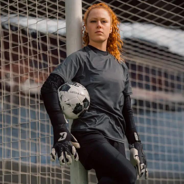 Produktbild Catch & Keep Fussballhandschuhe Pulse X Black Gr. 8 Torwart Goalie Handschuhe (8)