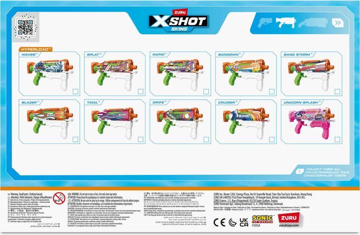 Valori nutrizionali e ingredienti Komelon TOYXSHOT GUN WATER SKIN SONIC 118107 (Serbatoio integrato)