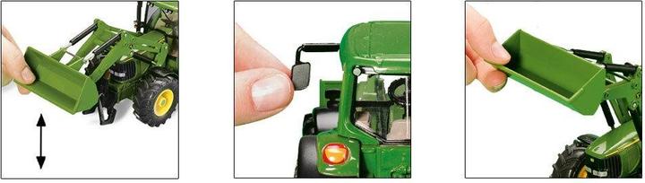 Actual product image Siku John Deere with front loader
