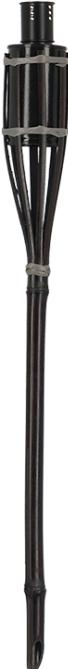 Actual product image Esschert Design Bamboo Torch, Black, 60 cm