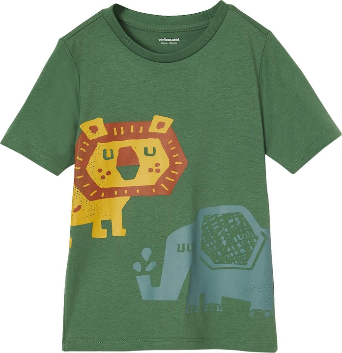 Image du produit Vertbaudet 2er-Pack Jungen Sommer-Schlafanzüge, Savannentiere mit Recycling-Baumwolle (98)