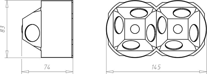 Immagine prodotto Agro Scatola d'ingresso Quickbox Maxi HWD 90 2x2