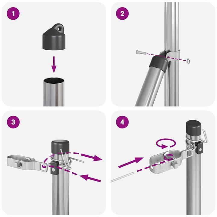 Produktbild vidaXL Zaunpfosten