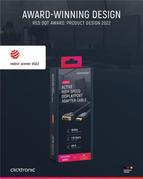 Actual product image clicktronic DisplayPort — DVI (2 m)