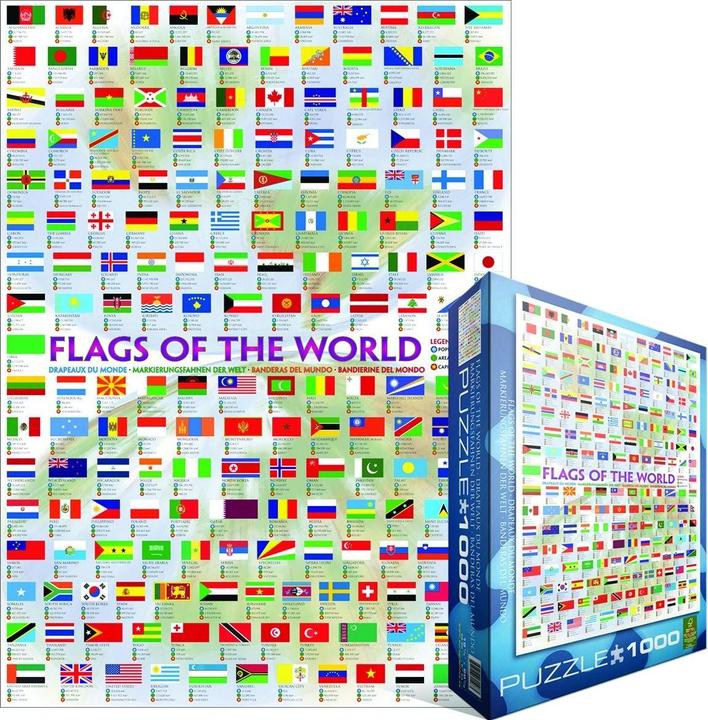 Actual product image Eurographics Flaggen der Welt (1000 pieces)