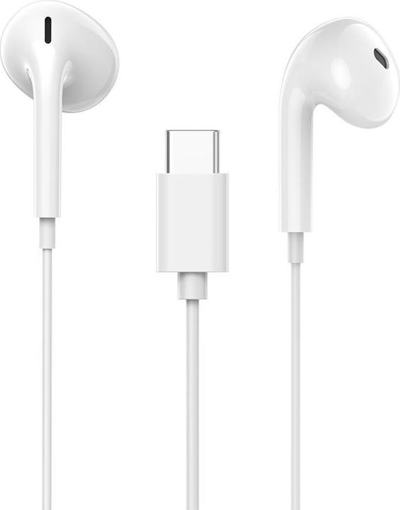 Canyon Kopfhörer mit Mikrofon Kopfhörer SEP-6 TYPE-C HiRes Sound Weiss (Keine Geräuschunterdrückung, Kabelgebunden)