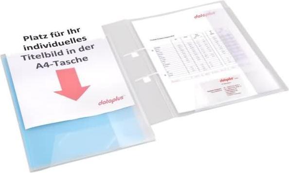 Produktbild Dataplus Schnellhefter-Mappe A4 mit A4-Tasche natur-transparent (A4, 1x)
