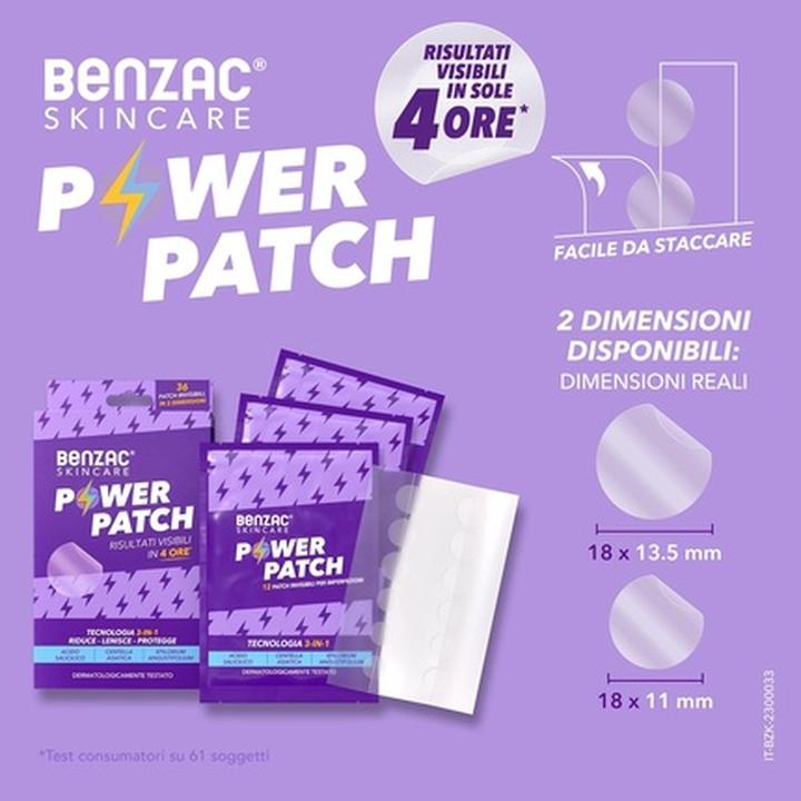 Actual product image Benzac Skincare Power Patch Acne and Pimple Reducer with Salicylic Acid and Centella Asiatica