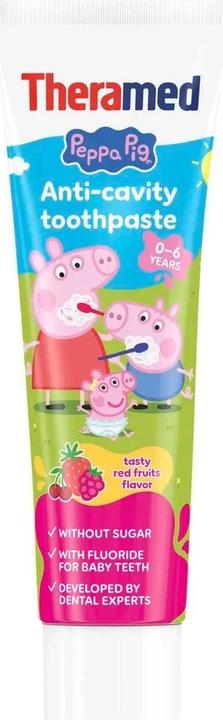 Actual product image Theramed PeppaPig tasty red fruits 0-6 Jahre (50 ml)