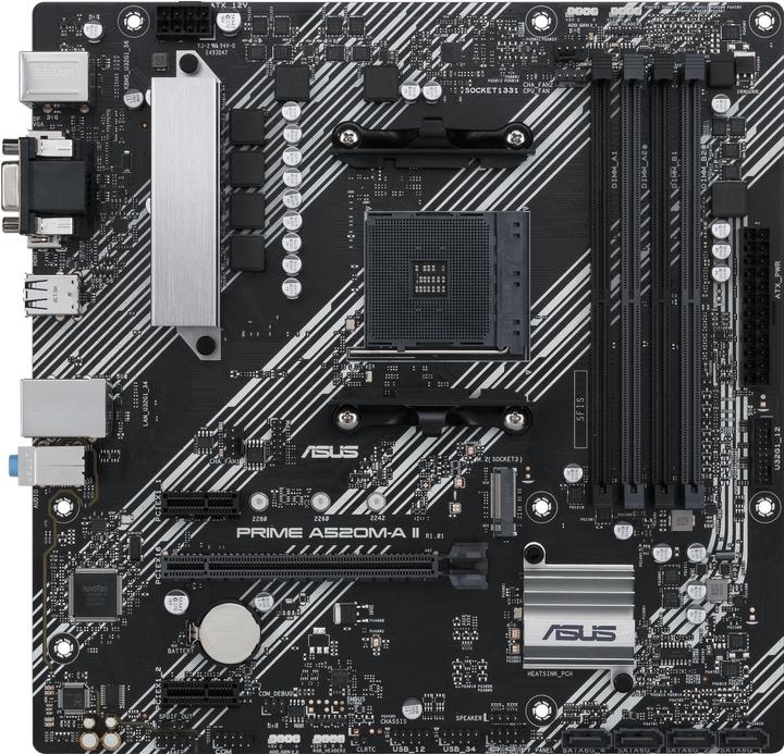 Produktbild ASUS PRIME A520M-A II/CSM (AM4, AMD A520, mATX)