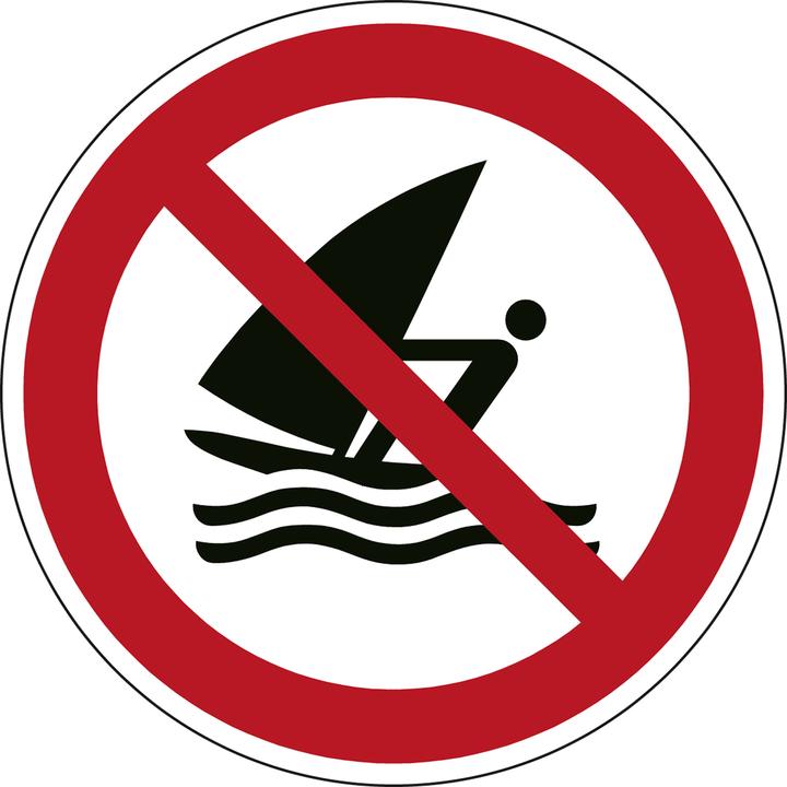 Image du produit Brady Panneau de sécurité ISO - Planche à voile interdite