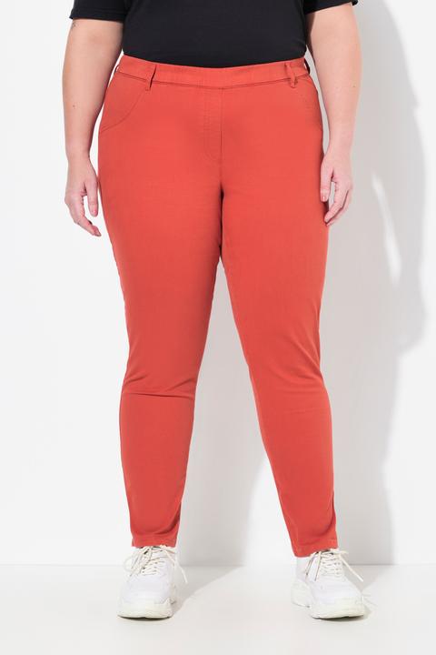 Immagine prodotto Ulla Popken Jeggings di cotone biologico con taglio della gamba stretto e cintura elastica (52)