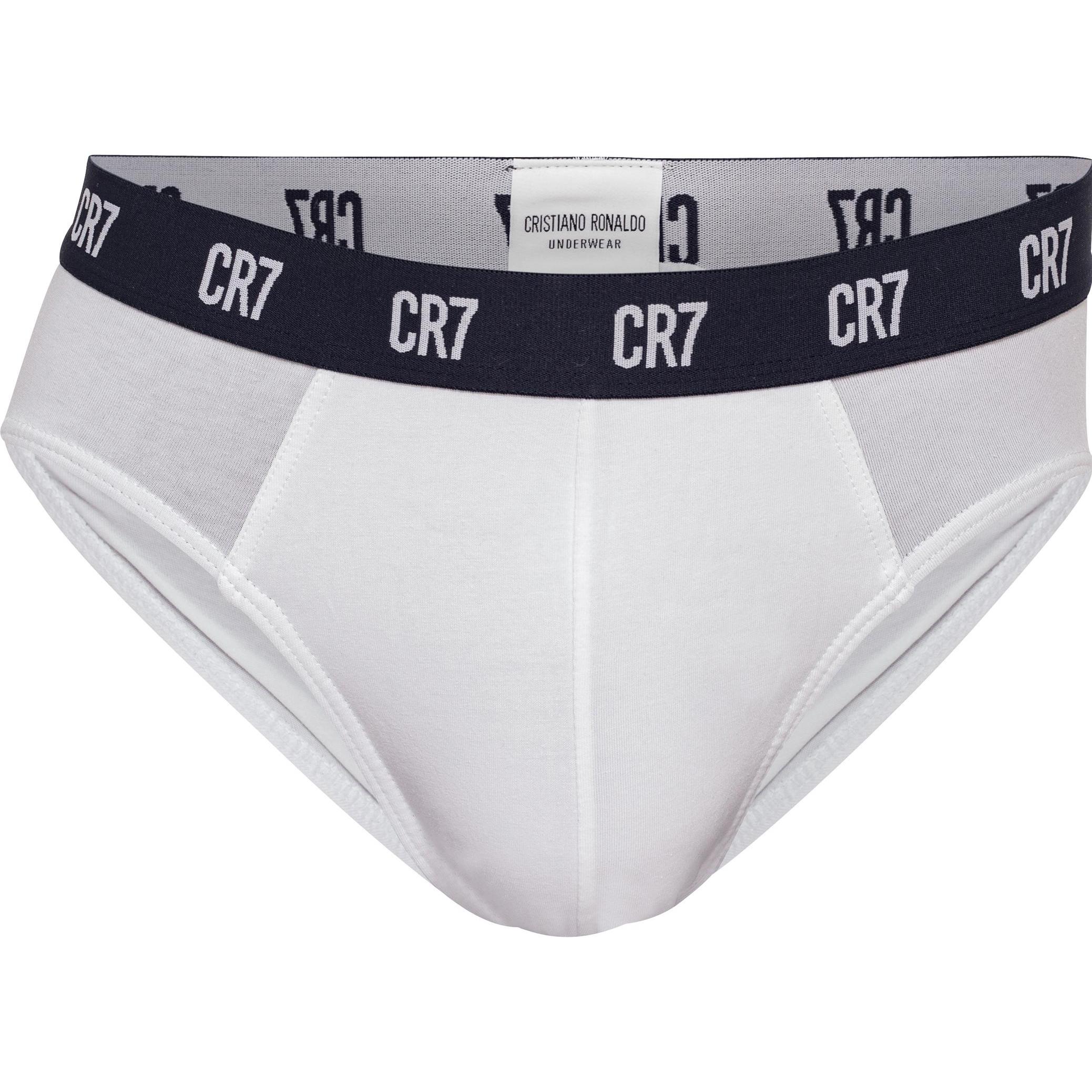 Thumbnail - CR7, Herren, Unterhosen, Basic Brief Organic 3-Pack, Mehrfarbig, (M, 3er Pack)
