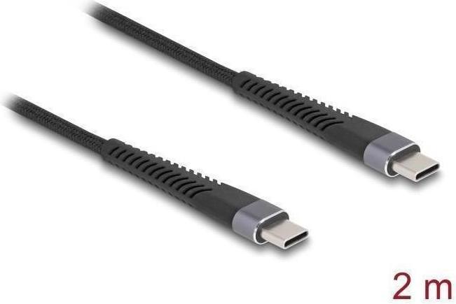 Actual product image Delock USB 2.0 cable USB Type-C plug to plug with extended (2 m, USB 2.0, 60 W)
